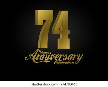 15 Anniversary Logo Gold Ribbon Template Stock Vector (Royalty Free ...