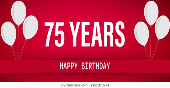 75-years-anniversary-celebrationhappy-birthday-card-stock-illustration