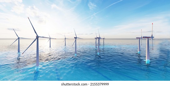 7680x4320 8k Ultra Hd Offshore Wind Stock Illustration 2155379999 ...