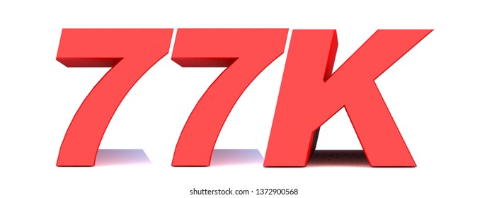 77k 77000 Thank You 3d Word Stock Illustration 1372900568 | Shutterstock