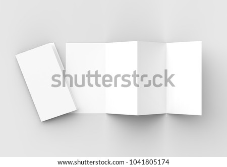 8 page leaflet 4 panel accordion stock illustration 1041805174