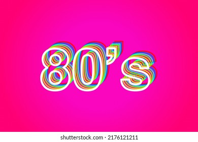 80s Pop Culture Icon Background Poster