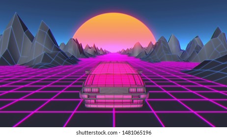 271 Synthwave car Images, Stock Photos & Vectors | Shutterstock