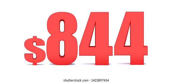 844 Dollar 844 Word On White Stock Illustration 1423897454 | Shutterstock