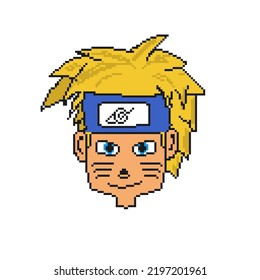 8bit Art Ilustrator Boy Face