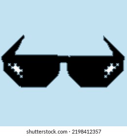 8bit Ilustrator Abstrack Art Sunglasses