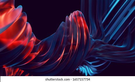 8K Modern colorful flow background for your design project. Wave Liquid glass shape background. 3D illustration. 3d rendering.