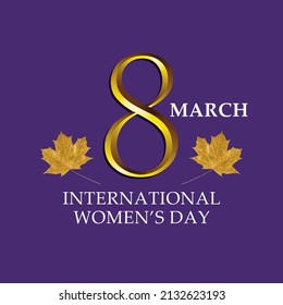 8march International Women Day 3d Text