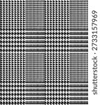 "A high-resolution, seamless textile pattern of a Glen Check (Prince of Wales check).