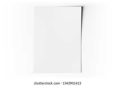 A4 Blank Paper Sheet Mockup On Stock Illustration 1343901413