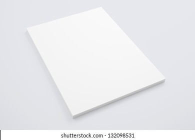 A4 Blank Paper Stack Isolated