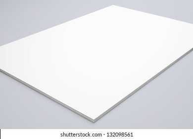 A4 Blank Paper Stack Isolated