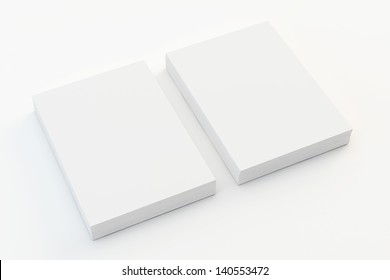 A4 Blank Paper Stack Isolated On White