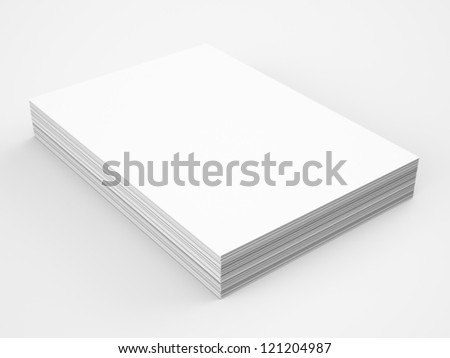 Download A 4 Blank Paper Stack Mockup Stock Illustration 121204987 ...