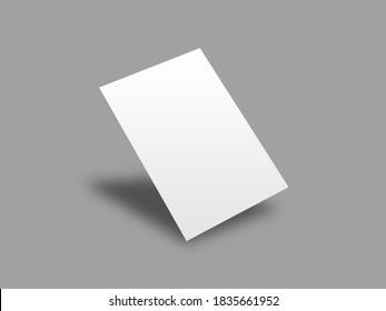 A4 Paper Photo Realistic Blank Mockup