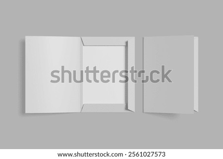 A4 Size Pocket Folder Mockup Isolated