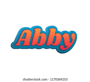 Abby Popular Nick Names Around World Stock Illustration 1170369253 ...