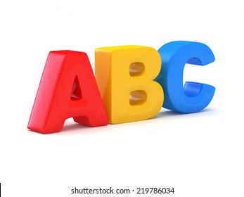 Abc Alphabet 3d Stock Illustration 219786034 | Shutterstock