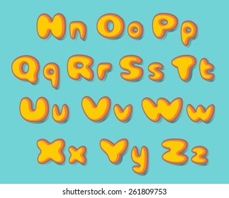 Abc Fat Set Retro Style Stock Illustration 261809759 | Shutterstock