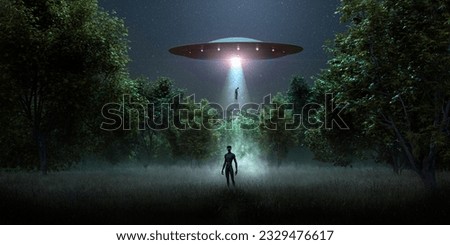 Similar – Image, Stock Photo Encounter in the forest.
