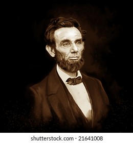 Abe Lincoln Painting