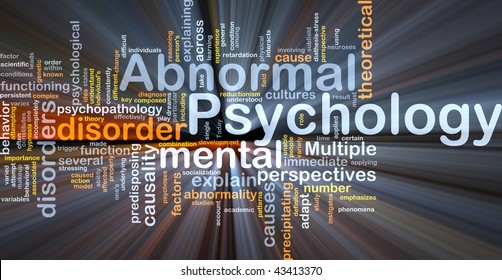 Abnormal Psychology Background Concept Glowing Light