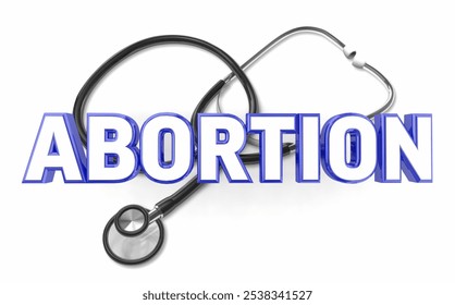 Abortion Stethoscope Medical Health Care Womens Reproductive Rights 3d Illustration - Powered by Shutterstock