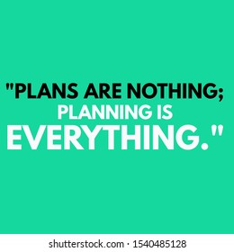 About Plans Nothing Planning Everything Stock Illustration 1540485128 ...