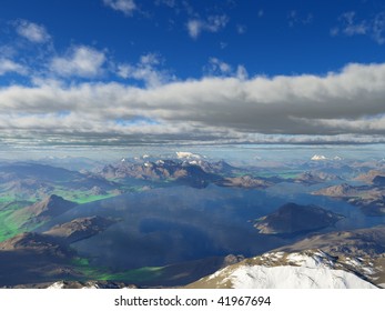 Above the mountains
