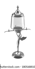 Absinthe Decanter 3D Illustration On White Background