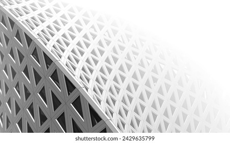 Absrtact modern architecture 3d rendering