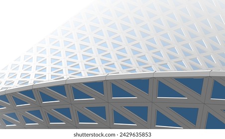Absrtact modern architecture 3d rendering