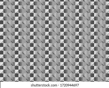 Abstarct check pixel seamless pattern black white.