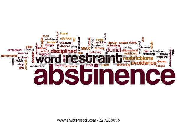 Abstinence Word Cloud Concept 스톡 일러스트 229168096