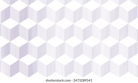 Abstract 3D cubistic modern pattern background. Purple cubist color gradient, film grain texture, geometric design concept, minimal style composition, Trendy Gradient grainy texture. Futuristic cube.