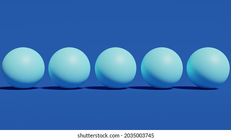 Abstract 3D Illustration, colorful background design, blue ball