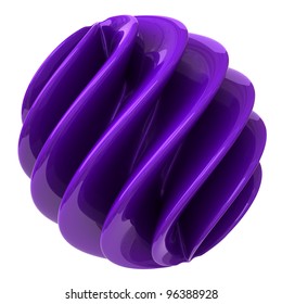 Abstract 3d Object - Purple Sphere