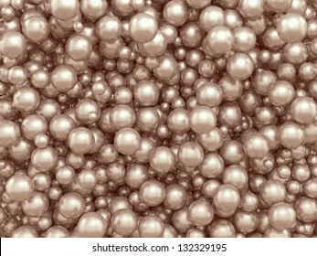 Abstract 3d Pearls Background