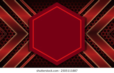 Abstract 3D red hexagon luxury background overlap layer on dark space with honeycomb pattern. - Powered by Shutterstock