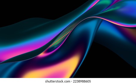 iridescent 3D Abstract 