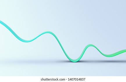 Abstract 3d Render, Minimalistic Background, Modern Graphic Design