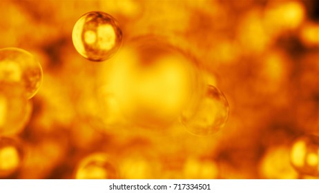 Abstract 3d rendering of chaotic particles. Sci fi spheres in empty space. Futuristic background. balls in space. 