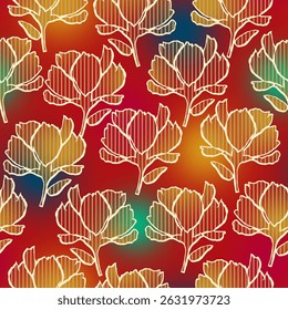 abstract allover floral pattern design,multi flowers with abstract colorful background for digital print 