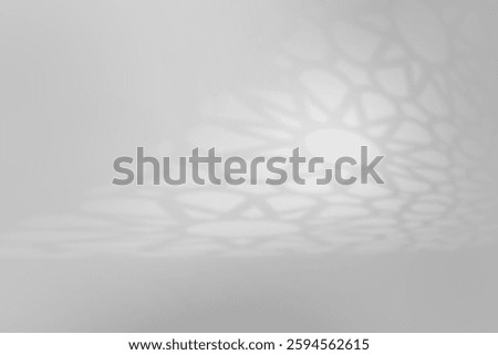 Abstract Arabesque gate shadow background with traditional ornaments, Islamic Ramadan design.