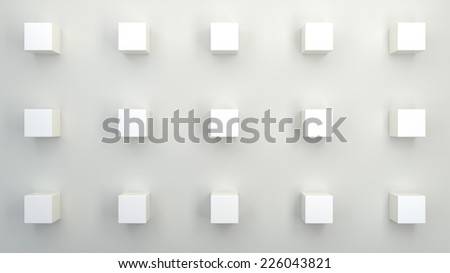 abstract architectural background with geometrical objects