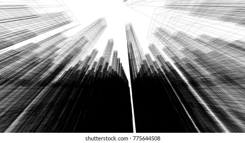 abstract architecture 3d