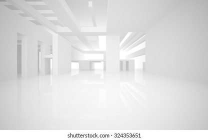 Abstract Architecture Background. 3D Illustration. 3D Rendering 