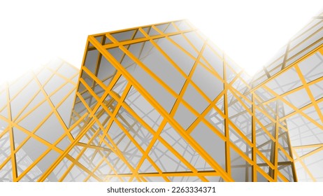 Abstract architecture background 3d rendering