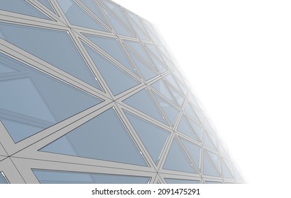 abstract architecture background digital 3d illustration