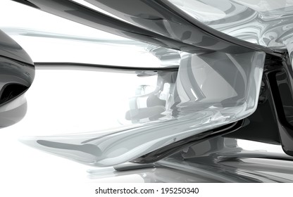 Abstract Architecture. Concept Of Organic Architecture.